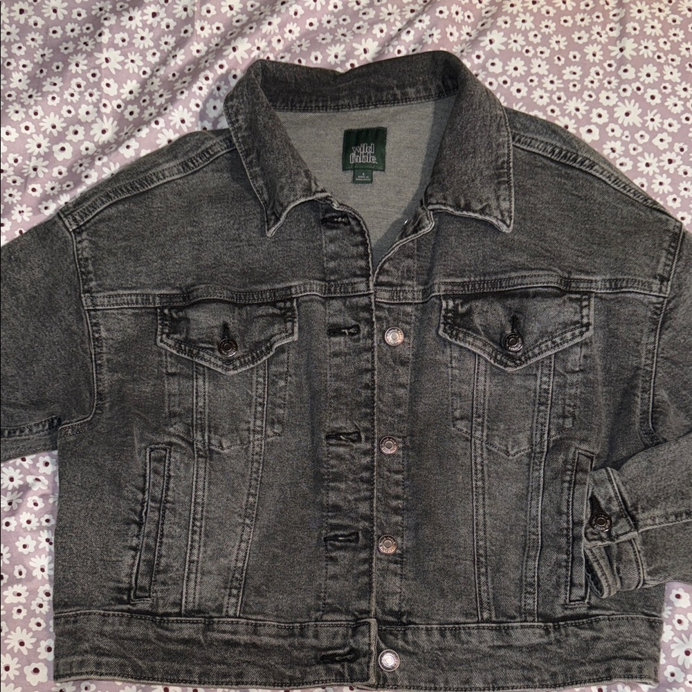 Wild Fable Charcoal Denim Jacket